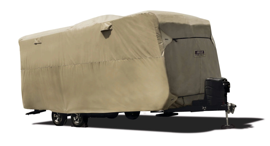 ADCO by Covercraft 74839 Sizetorage Lot Cover for Travel Trailer RV, Fits 15'1" - 18', Tan