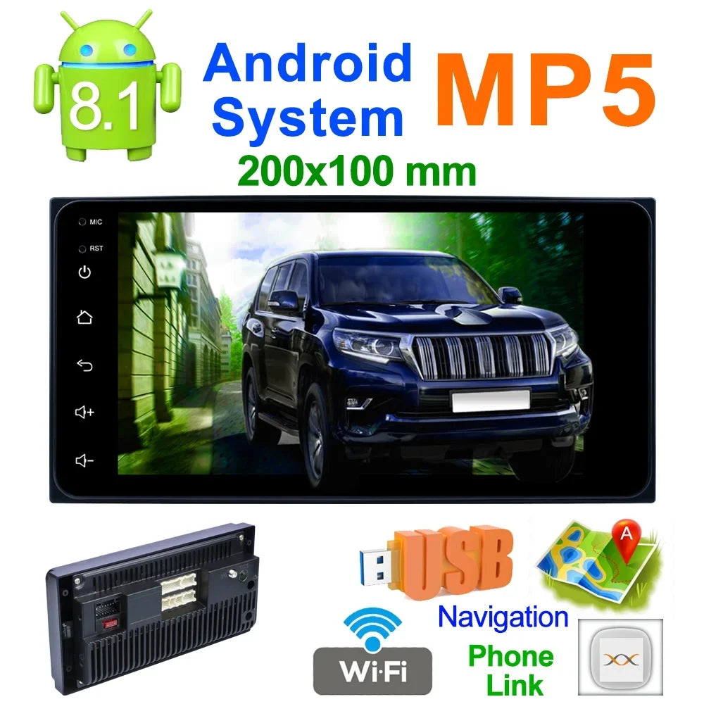 Android car GPSize navigation 7 inch car MP5 mobile phone Zhilian Bluetooth WIFI reversing image 6155C