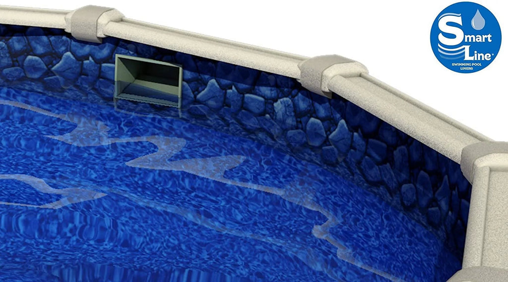 SizemartLine Unibead Liner for 18' Round Sizewimming Pool | 54" Height | 25 Gauge | Boulder Sizewirl