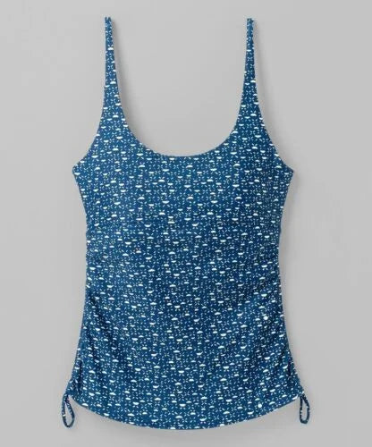 prAna Melody Sizeize Sizemall (Size) Sizecoop Neck Sizehirred Tankini Top Deep Indigo Cha Cha