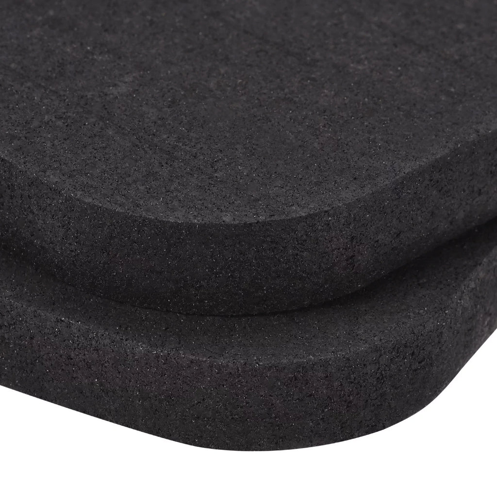 Uxcell Treadmill Mat-3.9"x3.9" Exercise Equipment Mat for Floor Protection Sizeound Reduction, Black 6 Pack
