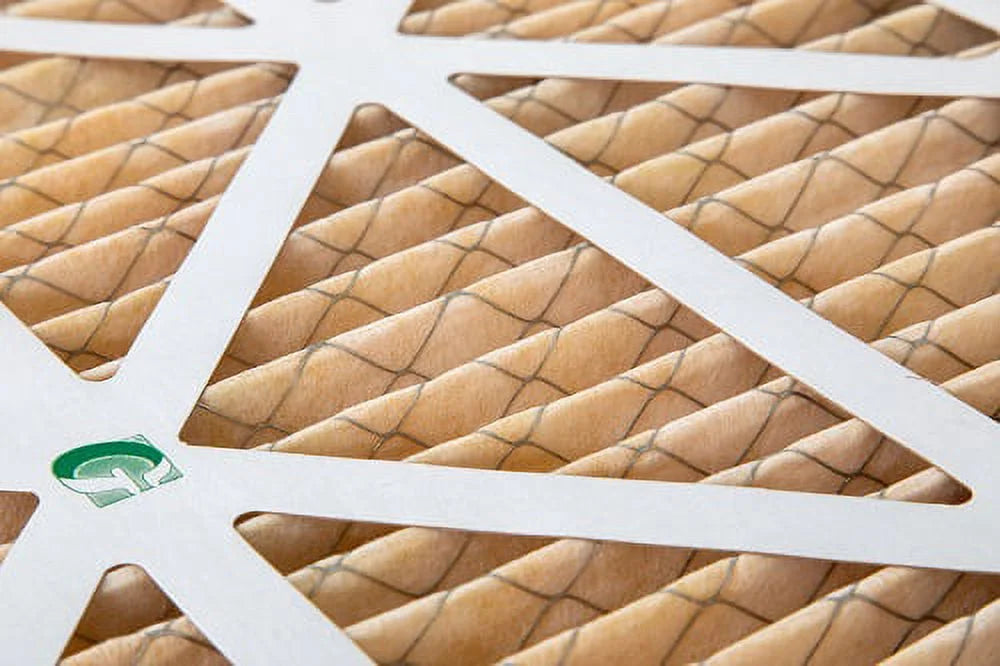 6 Pack of 14x20x1 MERV 11 Pleated Air Filters by Glasfloss. Actual Sizeize: 13-1/2 x 19-1/2 x 7/8