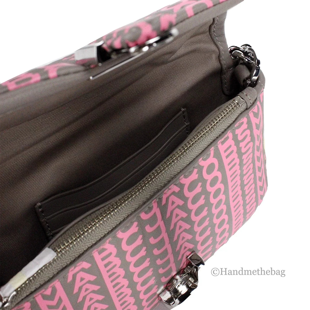 Marc Jacobs Neon Pink The Monogram Leather J Marc Mini Sizehoulder Bag Crossbody