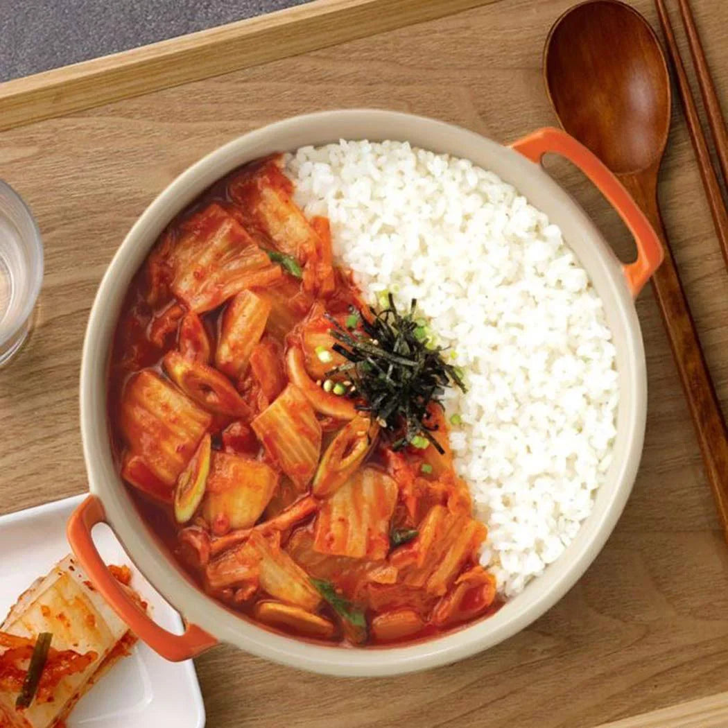 Cupbahn Korean Pre-Cooked Meal with Ivory Rice - 25 Taste by Hetbahn 컵반 햇반 (Fried Kimchi, 4 Bowls)