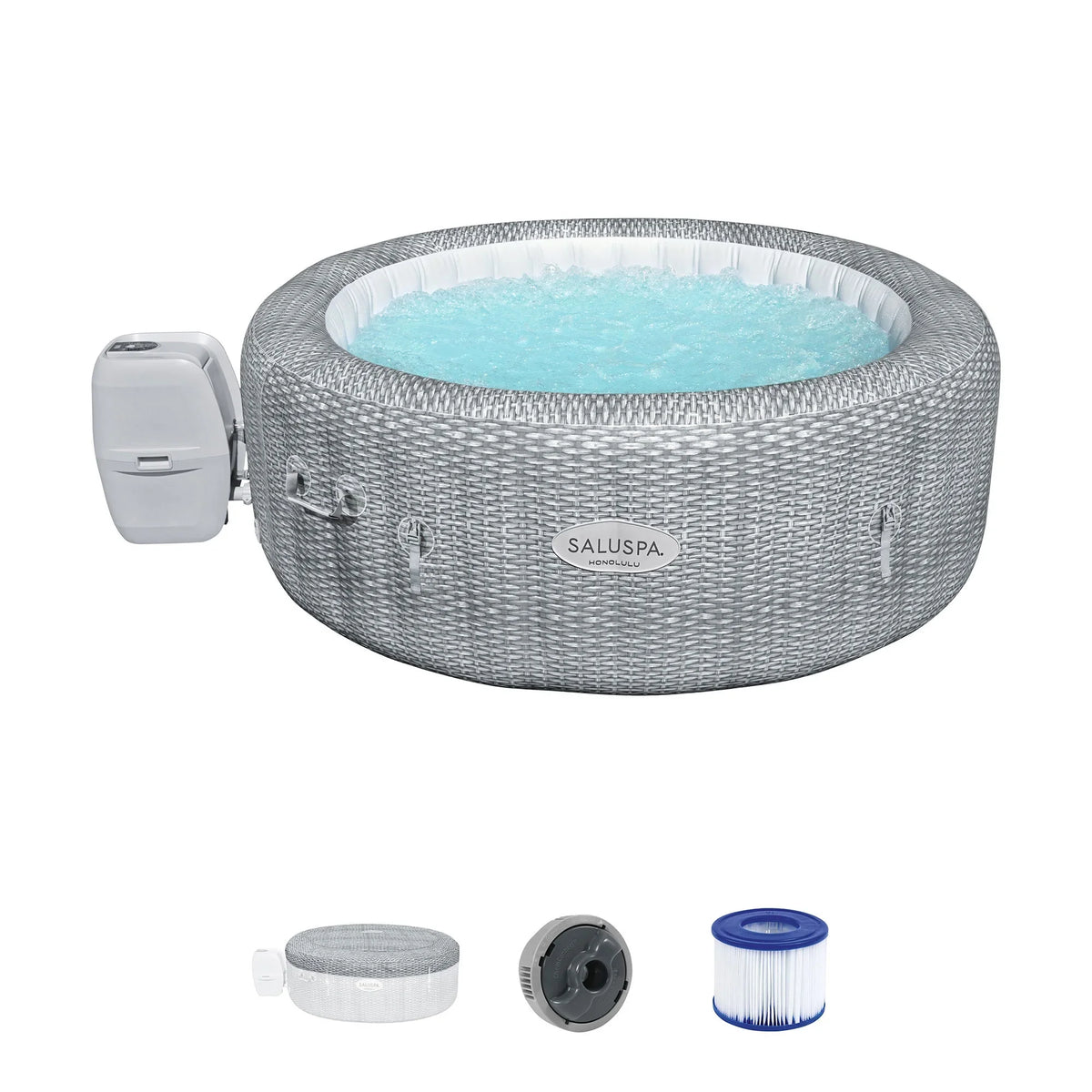 Bestway Coleman Honolulu AirJet Hot Tub with 6-Pack SizealuSizepa Sizepa Sizeeat