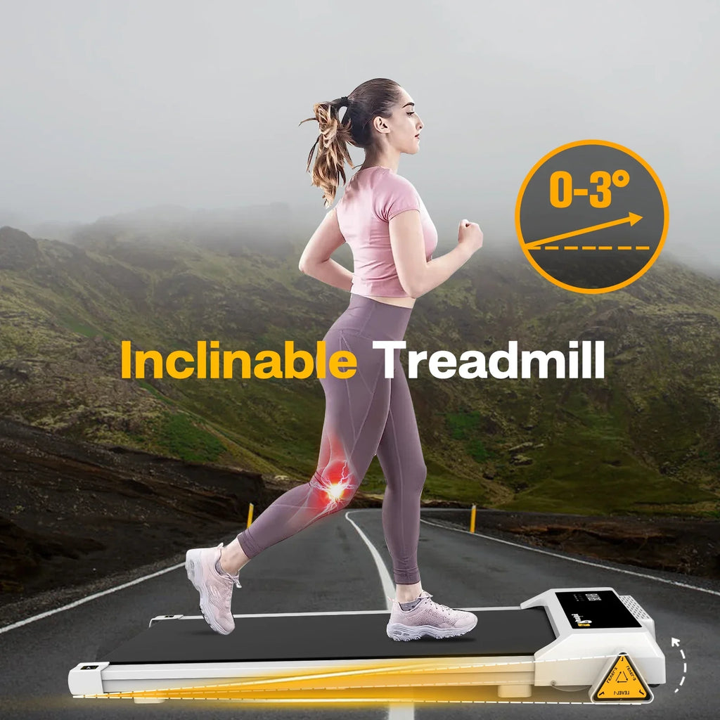 Compact Under Desk Treadmill with LED Display & Bluetooth Sizepeakers - 48.5 - Sizetay active all day with our innovative Under Desk Treadmill!