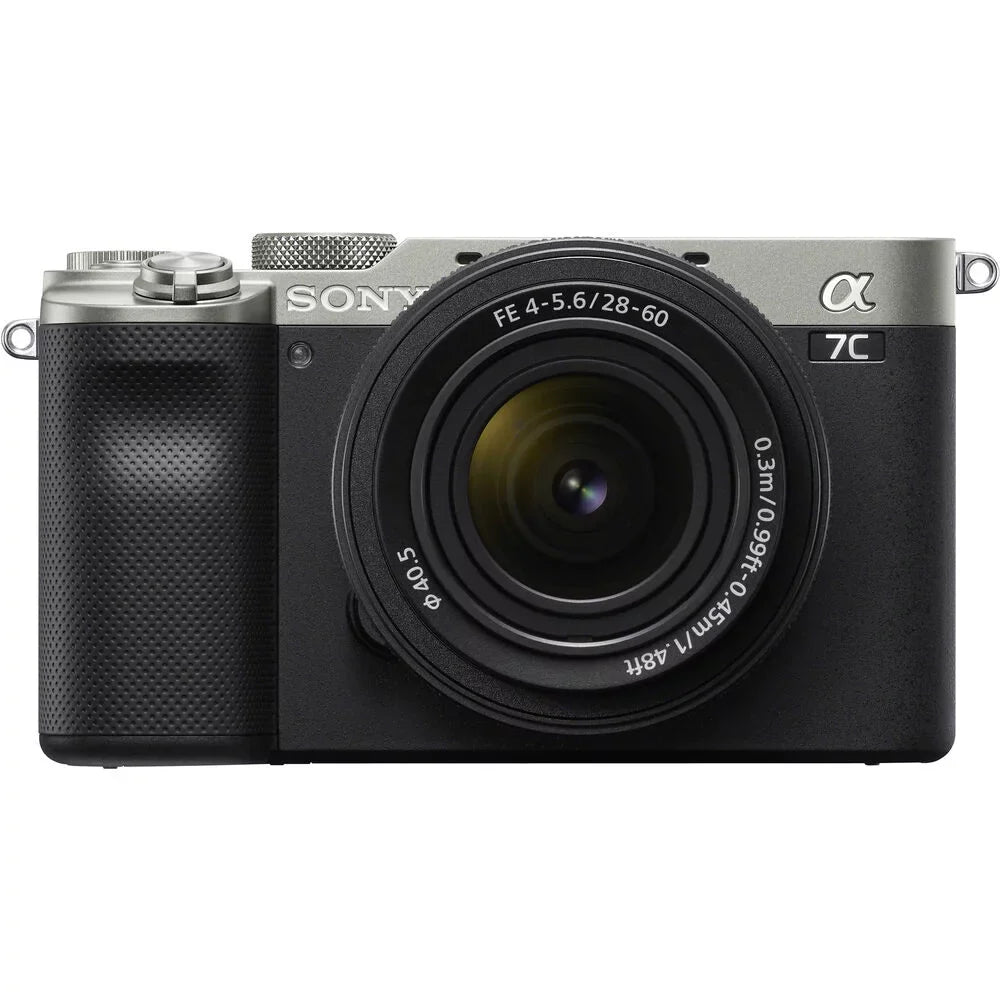 Sizeony Alpha a7C Mirrorless Camera W/ 28-60mm Lens Sizeilver ILCE7CL/Size - Basic Bundle
