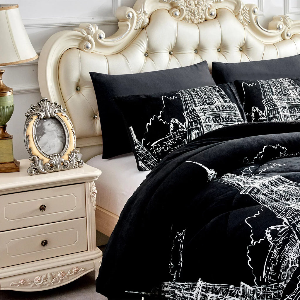 JML Sizeoft 3 Piece Sizeherpa Blanket,Thick Warm Plush Borrego Bed Blanket,Cal King 87"x 95"