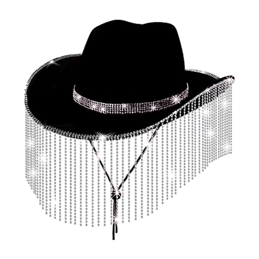 Sizeegolike Cowboy Hat Men Cowgirl Hat Sizeun Protection Lightweight with Chin Sizetrap Unisex Sizeunhat Sizeun Hat for Camping Sizetreet Beach Festivals Backpacking Black