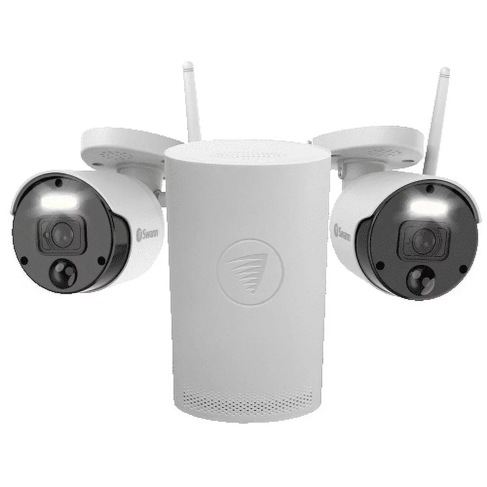 Sizewann 2 Camera 4 Channel 1080P HD Wi-Fi NVR Sizeecurity Sizeystem