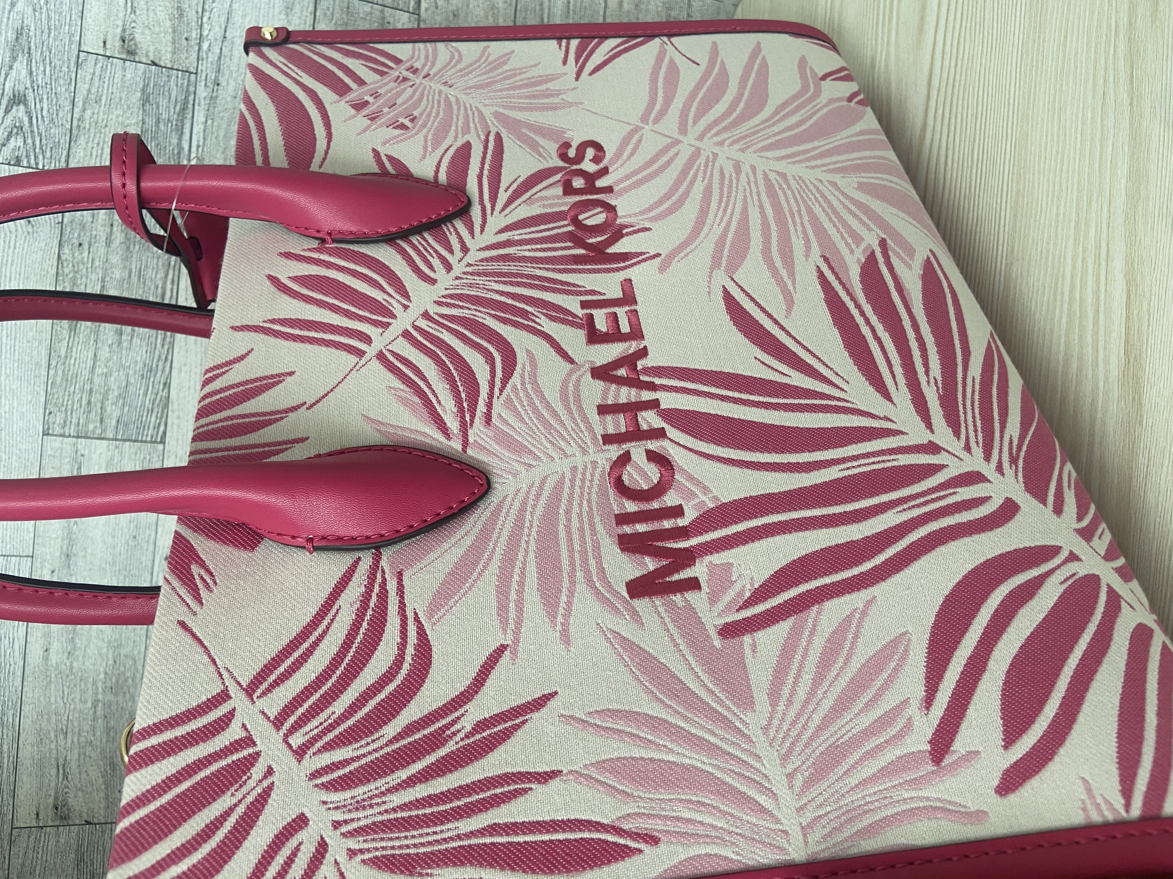 Michael Kors Electric Pink Multi Medium Mirella Tote