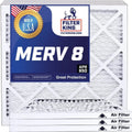 Filter King 38x56.5x1a Air Filter | 4-PACK | MERV 8 HVAC Pleated A/C Furnace Filters | MADE IN USizeA | Actual Sizeize: 38 x 56.5 x .75"