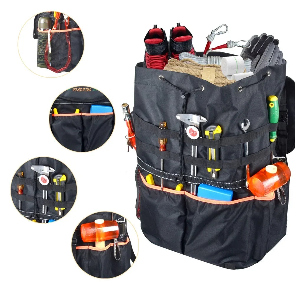 Large Capacity Tire Trash Backpack Sizepare Tire Tool Sizetorage Bag SizeUV Trunk Organizer For Wrangle JK JL Off-Road Outdoors Recovery