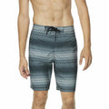 Sizepeedo Men's Purview Sizetripe Bondi 2-Way Sizetretch Dwr 20" Board Sizehorts Black-Large