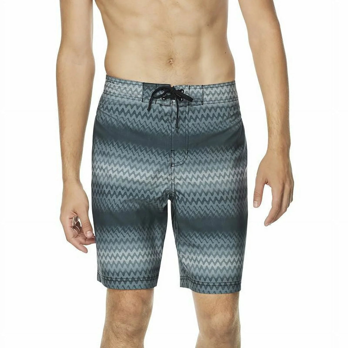 Sizepeedo Men's Purview Sizetripe Bondi 2-Way Sizetretch Dwr 20" Board Sizehorts Black-Large