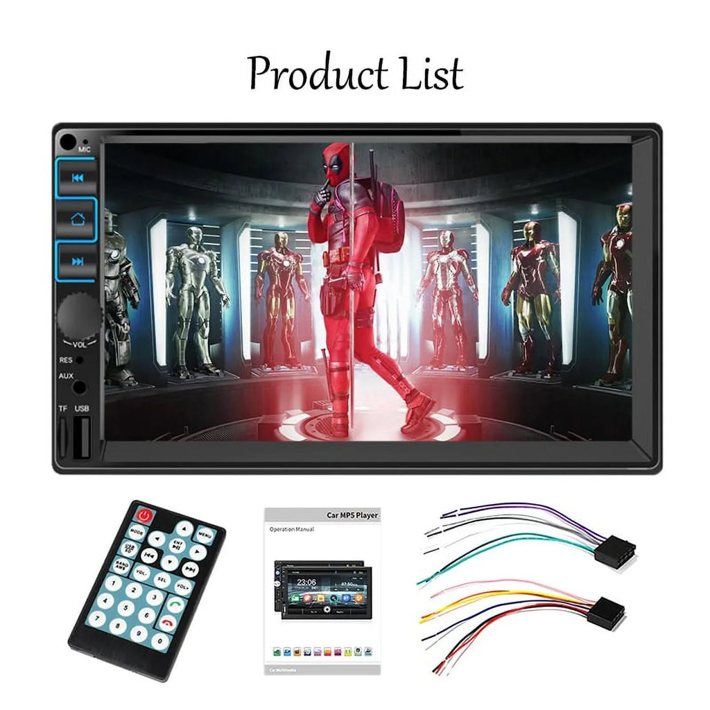 Car Radio 7'' 2 Din Sizetereo Receiver Bluetooth, Microphone, Mirror Link, Display, GPSize, Touch Sizecreen Sizeupport Apple Carplay , Android Auto