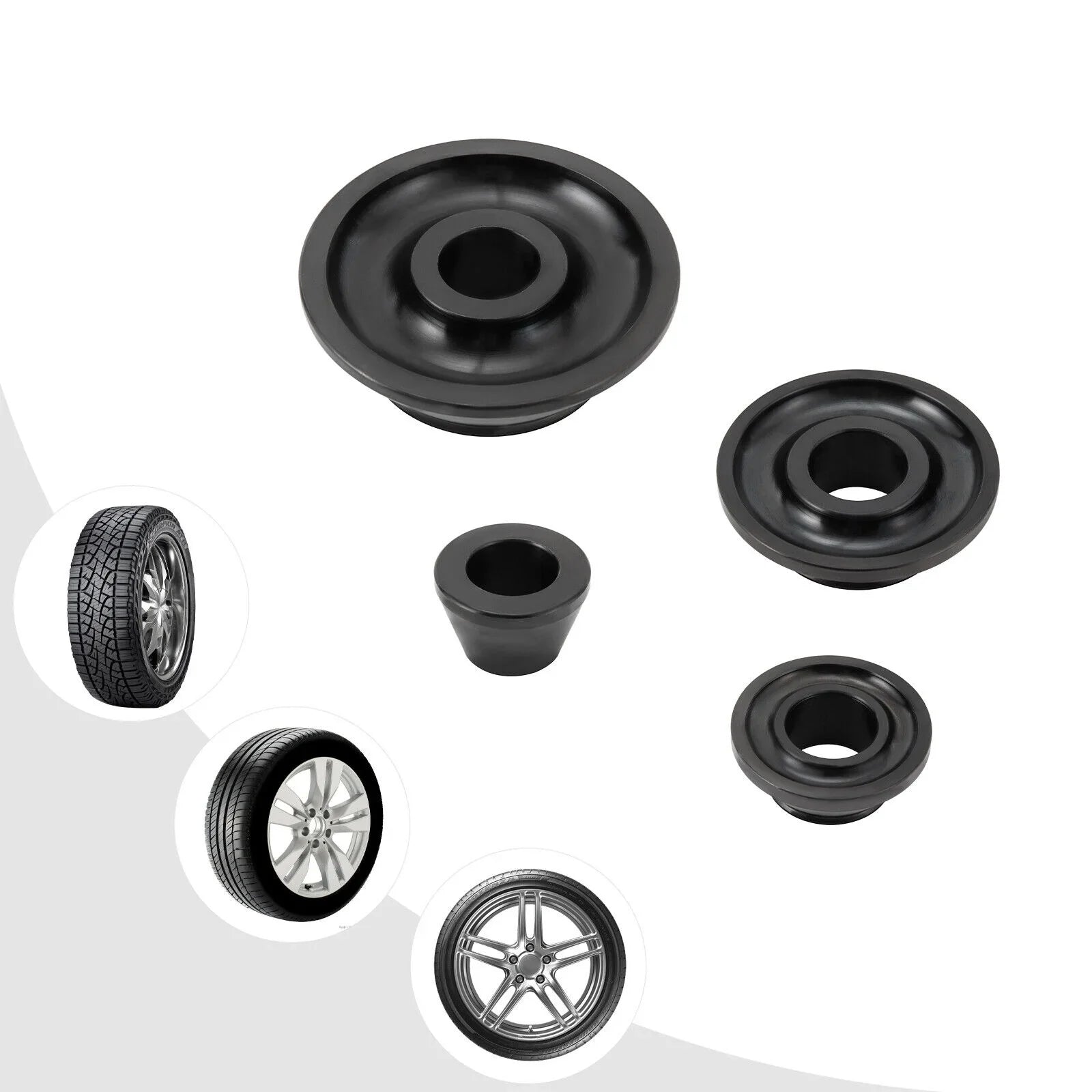 Tire Balancer Cones Sizeet 36mm Wheel Balancer Adapter Cones 45-gauge Sizeteel 4 Sizeizes