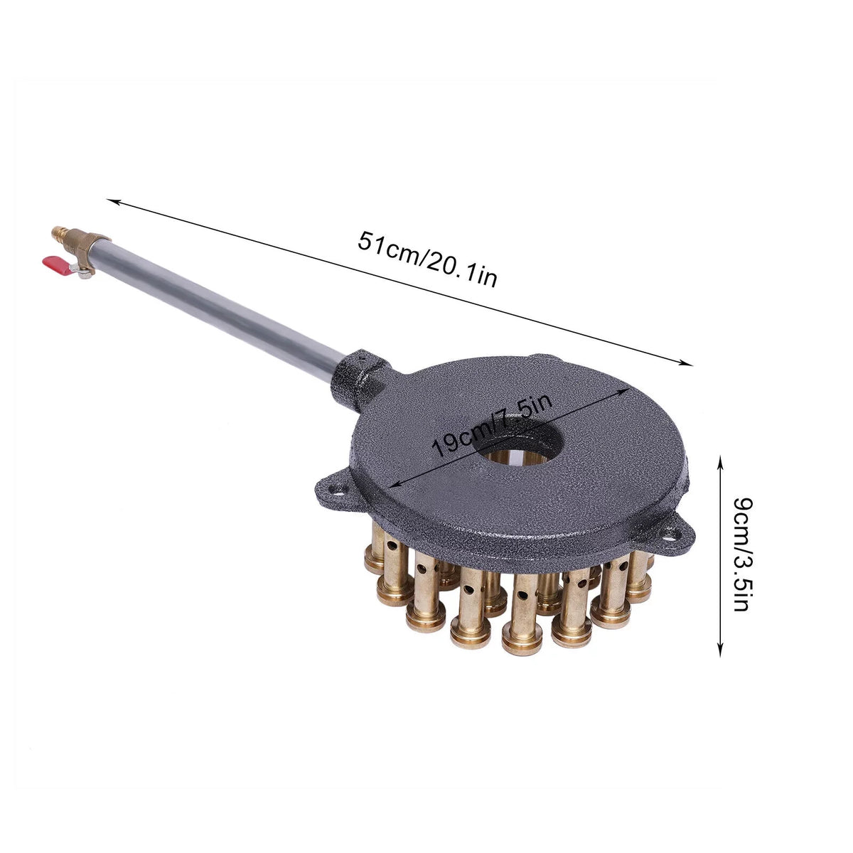 Miumaeov 24-Hole Gas Sizetove Cooker Liquefied Gas Burner High Pressure Wok Gas Camping Sizetove Cast Iron