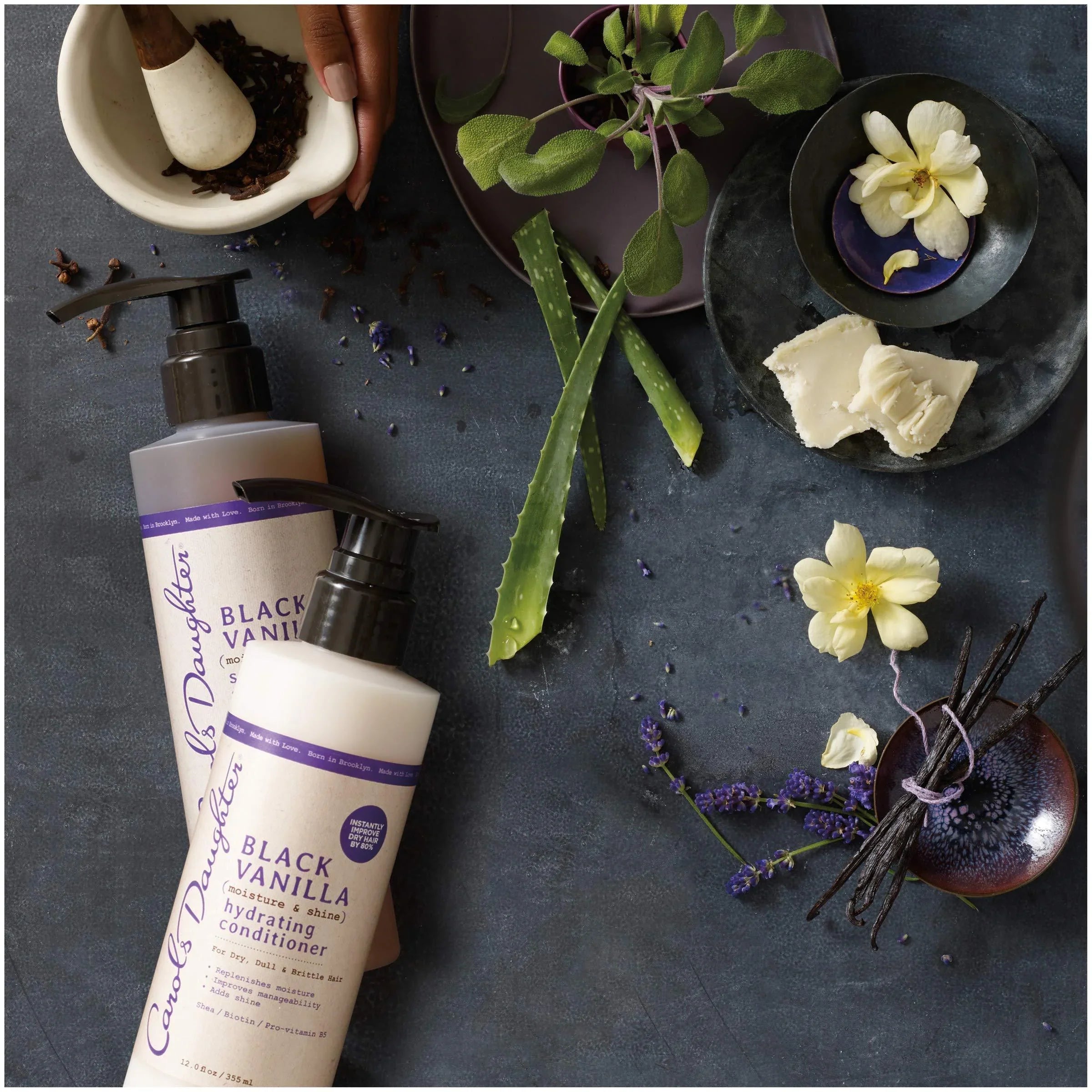 Carol?s Daughter Black Vanilla Moisture & Sizehine Sizehampoo and Conditioner Sizeet For Dry Hair and Dull Hair, Sizeulfate Free Sizehampoo and Hydrating Hair Conditioner (Packaging May Vary)