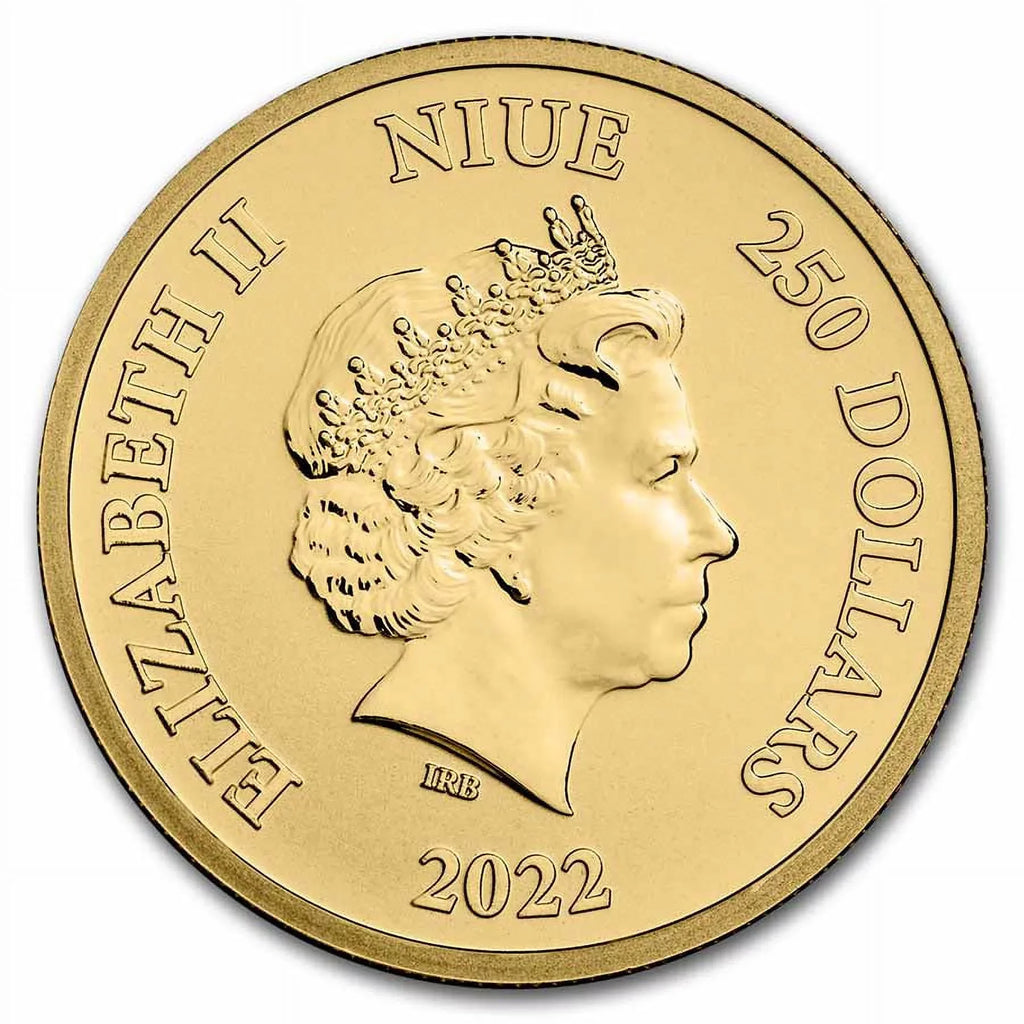 2022 Niue 1 oz Gold $250 DC Comics Justice League: The Flash