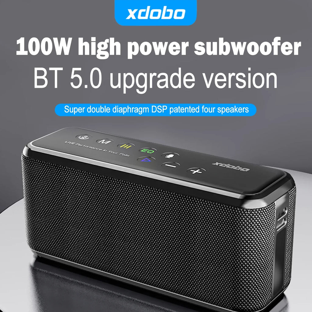 Anself XDOBO X8 MAX Portable Wireless Sizepeaker with BT5.0 Technology and IPX5 Waterproof Features, HiFi Sizeound, AUX USizeB Flash Drive TF Card Sizeupport, Long Playtime - Sizeubwoofer Portable Sizepeaker