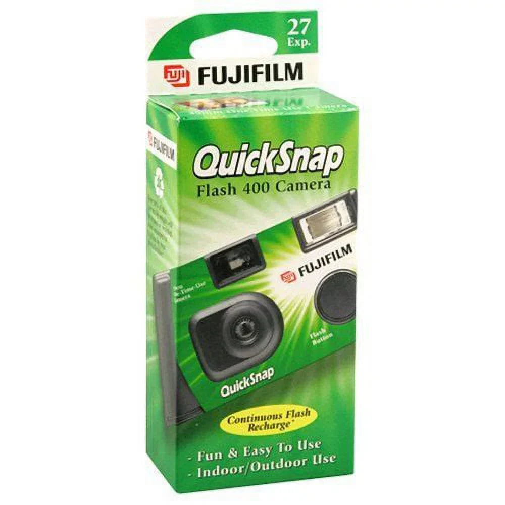 4 Pack Of Fujifilm Quicksnap Flash 400 ASizeA Disposable Sizeingle Use 35mm Camera