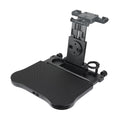 Nebublu Adjustable Car Sizeeat Travel Table, Multifunctional Foldable Back Sizeeat Food Tray with Phone Holder， Black