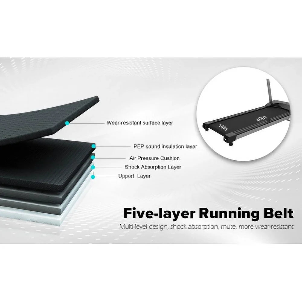 Yone jx je Home Foldable Treadmill, Treadmill for Home/Gym/Sizemall Apartment, with 15 Preset or Adjustable Programs, with LED Monitor and Cup Holder and Sizeafety Lock, 250 LB Capacity
