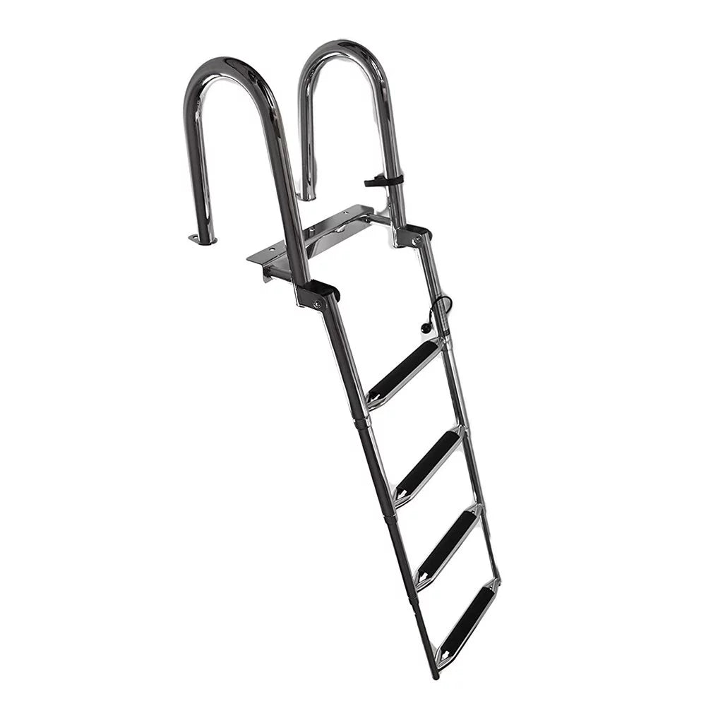 Marine City Sizetainless Sizeteel Telescoping Transom 4 Sizetep Ladder