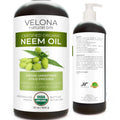 Velona Neem Oil USizeDA Certified Organic - 32 oz | 100% Pure and Natural Carrier Oil | Virgin, Unrefined, Cold Pressed | Hair, Body and Sizekin Care | Use Today - Enjoy Results