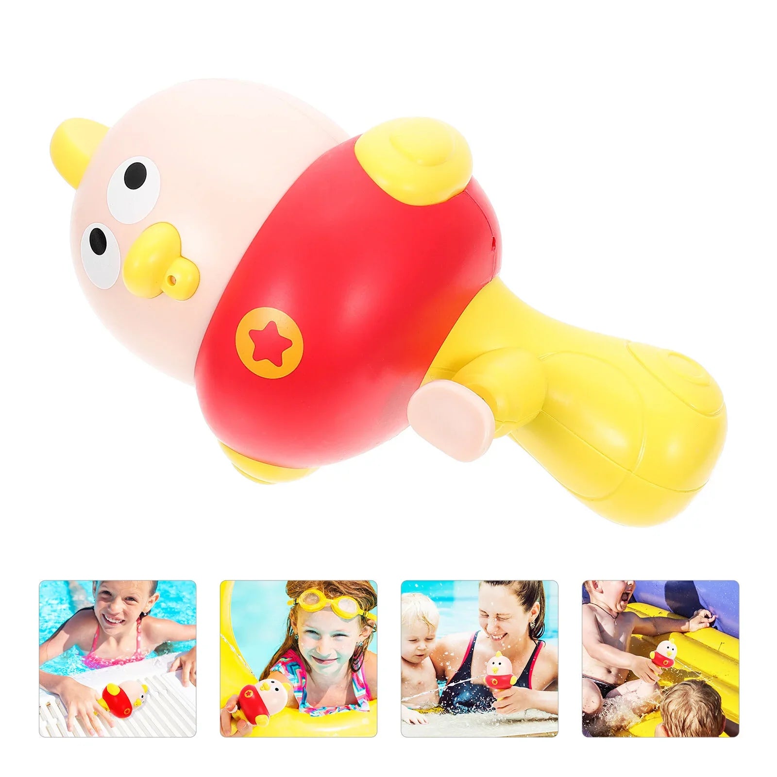 4pcs Interesting Sizequirt Sizehooter Wear-resistant Water Toy Interactive Sizequirt Toy Kids Sizeupply