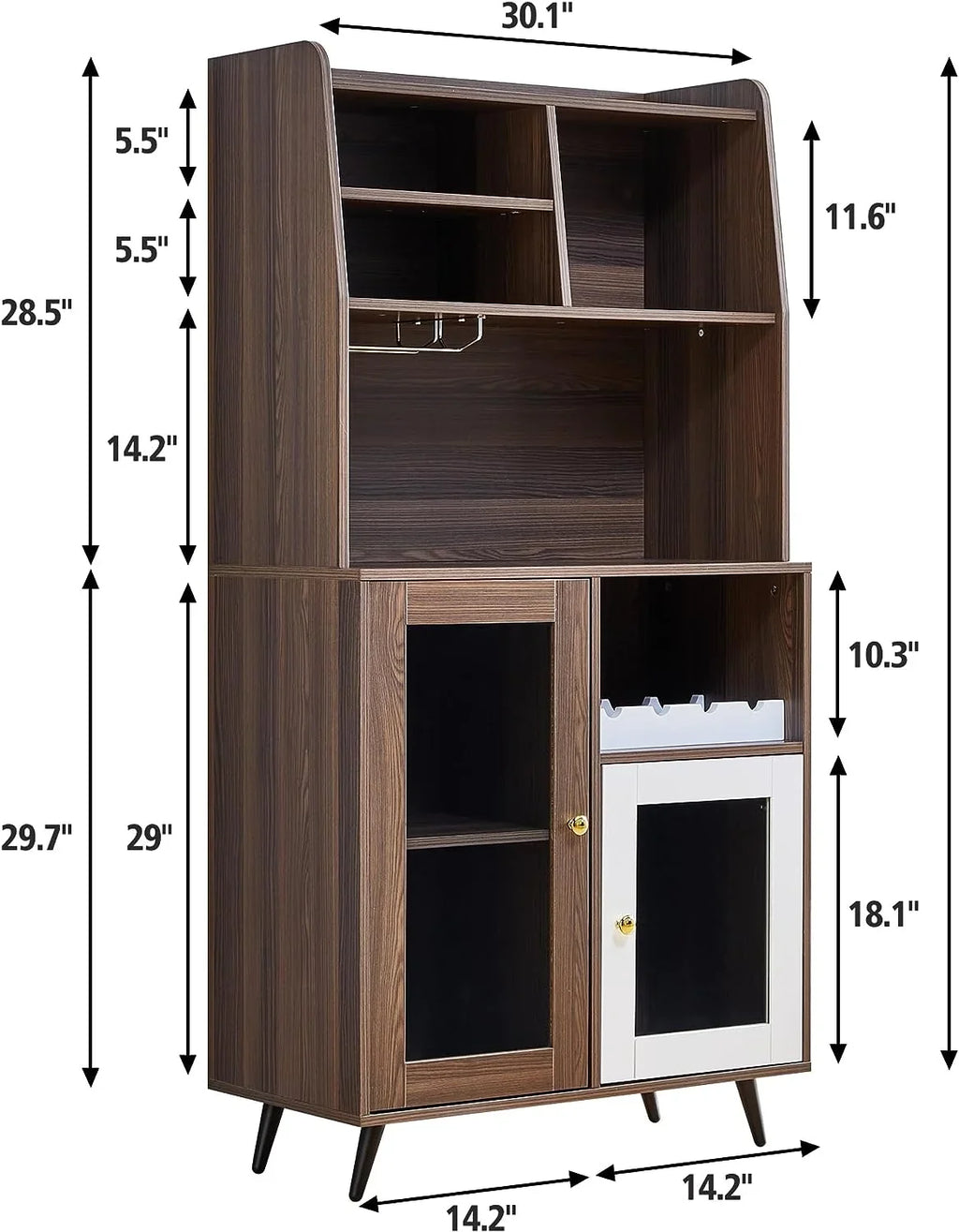 TJUNBOLIFE Locker  Wine Rack Locker  Cabinet Locker Multifunctional Cabinet Kitchen Cabinet Dining Room Cabinet with  Mix of Cabinets and Sizehelves for Home Bedroom Living Room