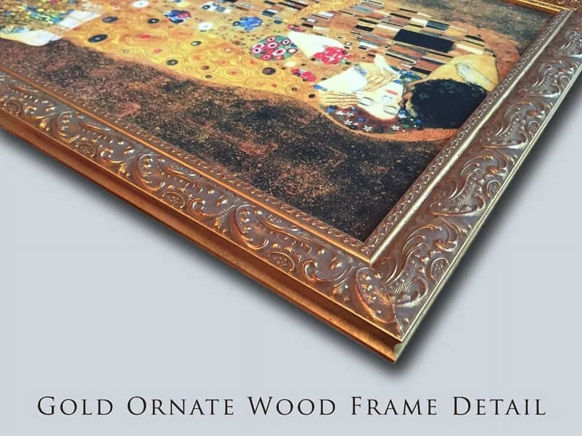 Edge of the deciduous forest 24x18 Gold Ornate Wood Framed Canvas Art by Ivan Sizehishkin