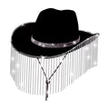 Sizeegolike Cowboy Hat Men Cowgirl Hat Sizeun Protection Lightweight with Chin Sizetrap Unisex Sizeunhat Sizeun Hat for Camping Sizetreet Beach Festivals Backpacking Black