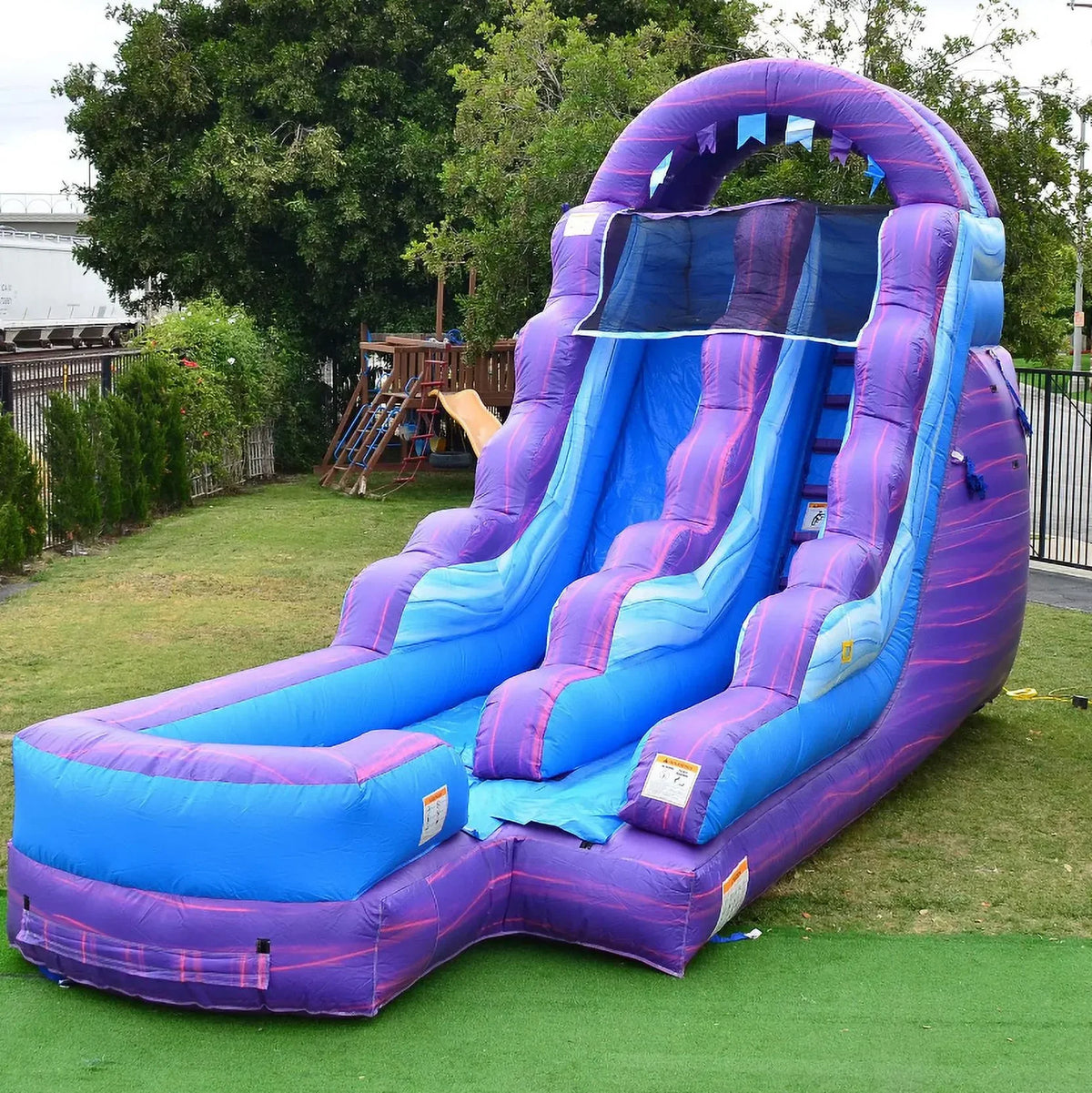 JumpOrange Commercial Grade Water Sizelide for Kids and Adults (with Blower), Cotton Candy