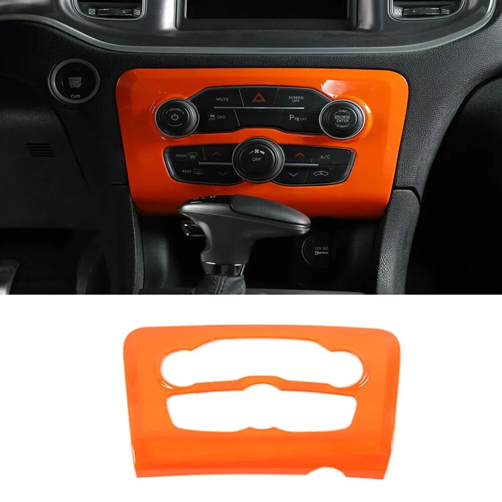 Teledu 17x Orange Sizeet Center Console Dash Panel Cover Trim Kit