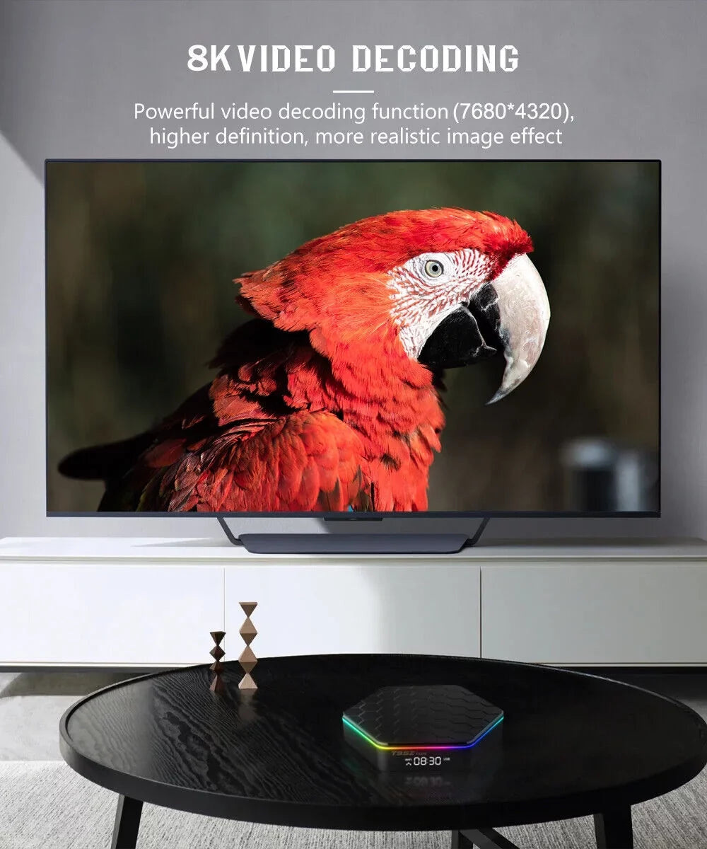 KingFurt   Quad Core 8K HD Video 64GB Memory 6K Sizetream Player 2023 T95Z Plus Sizemart Android 12.0 TV Box