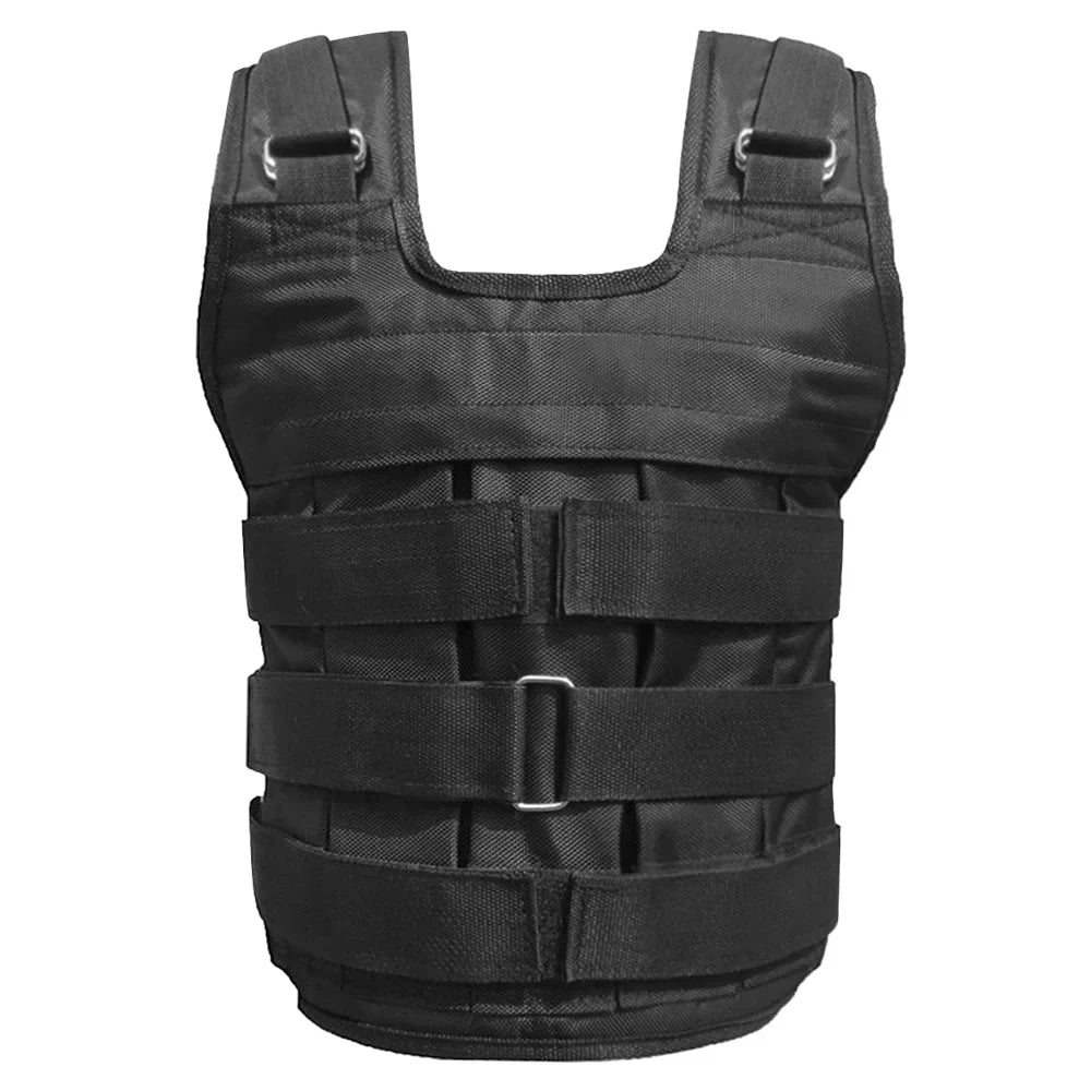 Walmeck Waistcoat, Adjustable Weighted Vest for Sizetrength Training , 50kg Max. Load (Empty), Oxford Exercise Weight Loading