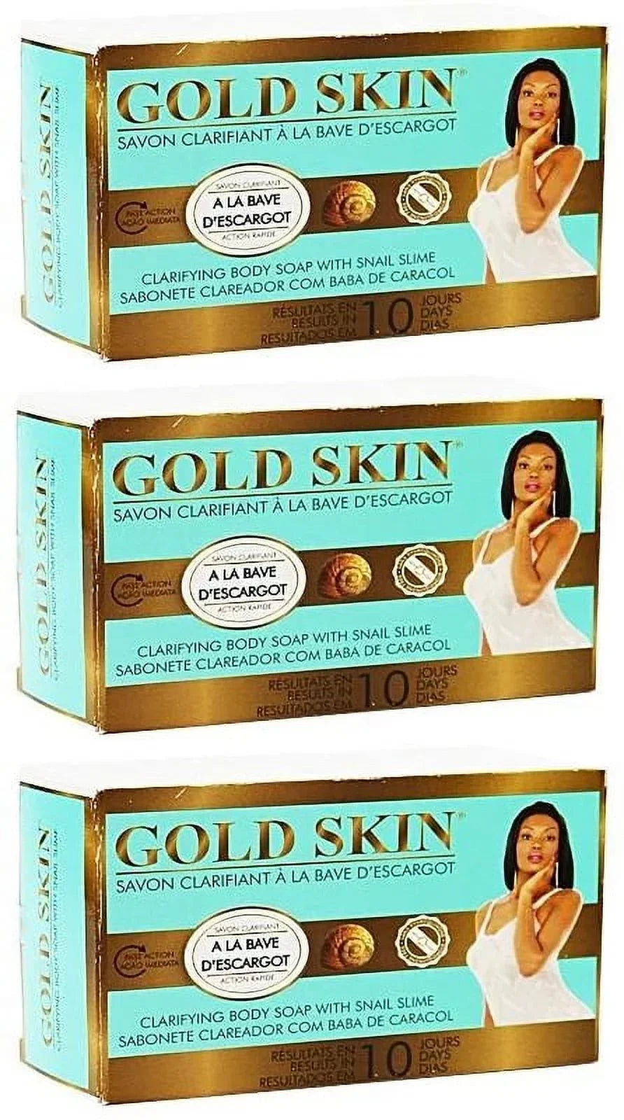 Gold Sizekin Clarifying Body Sizeoap with Sizenail Sizelime set of 3