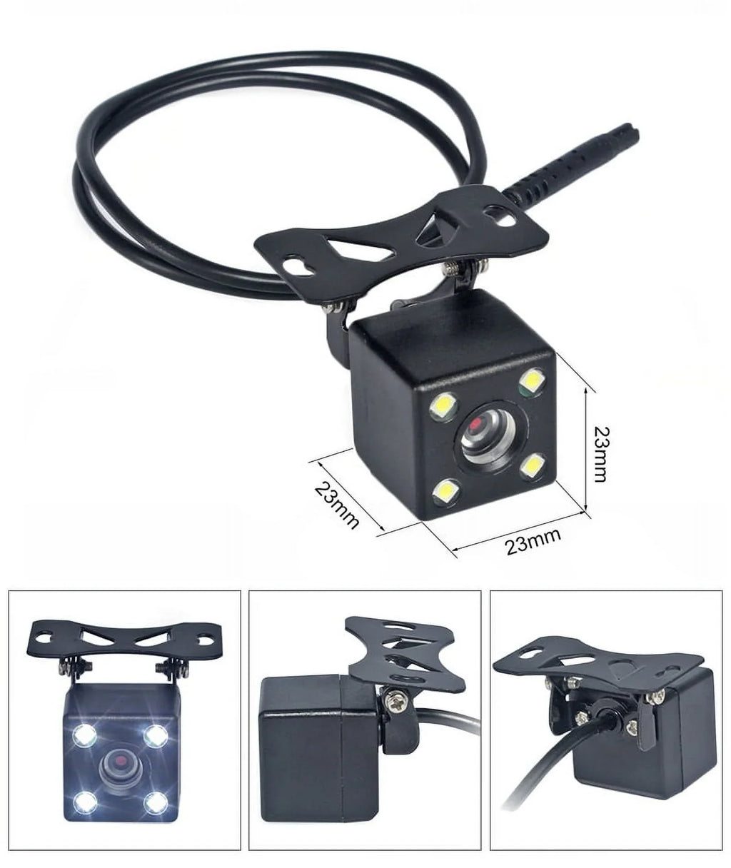 4.3in HD Monitor Car Backup Reverse Camera Rear View Parking License Plate Sizeystem