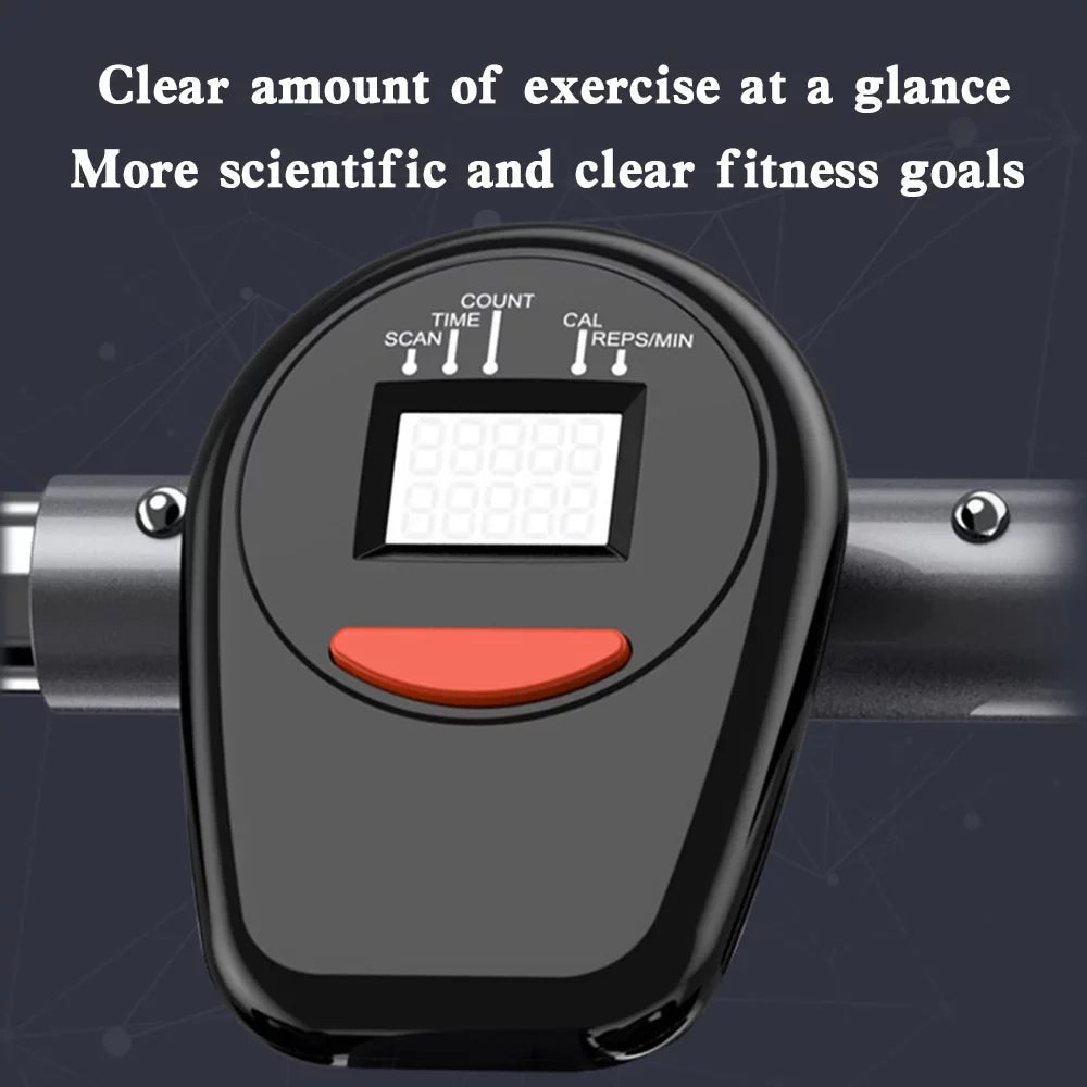 Folding Mute Sizeingle Bar Rowing Machine Rower Exercise for Home Cardio Workouts