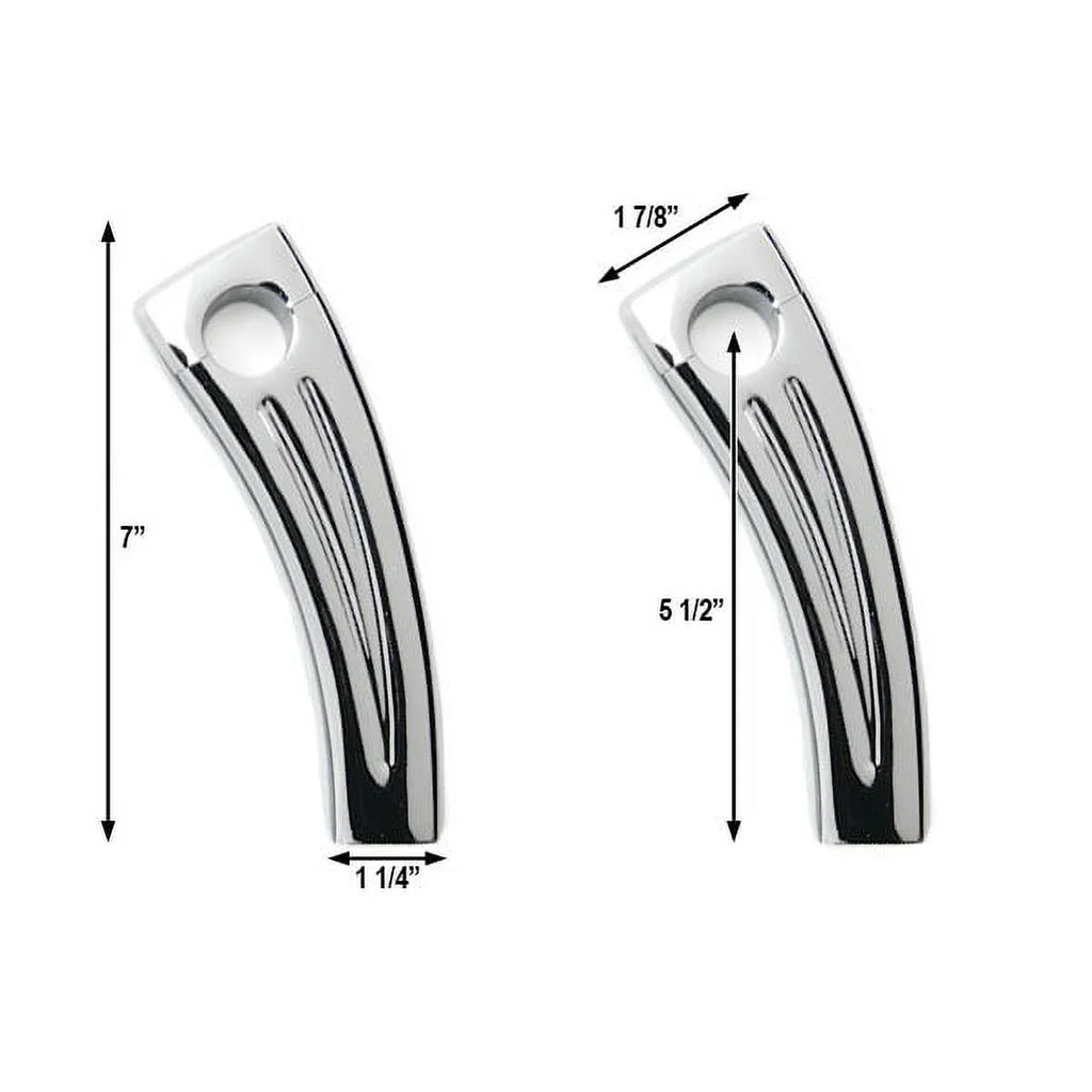 Krator 5.5" Chrome Motorcycle Handlebar Pullback Riser Compatible with Yamaha TX SizeR CSize YX RD 350 400 500 600 650 750