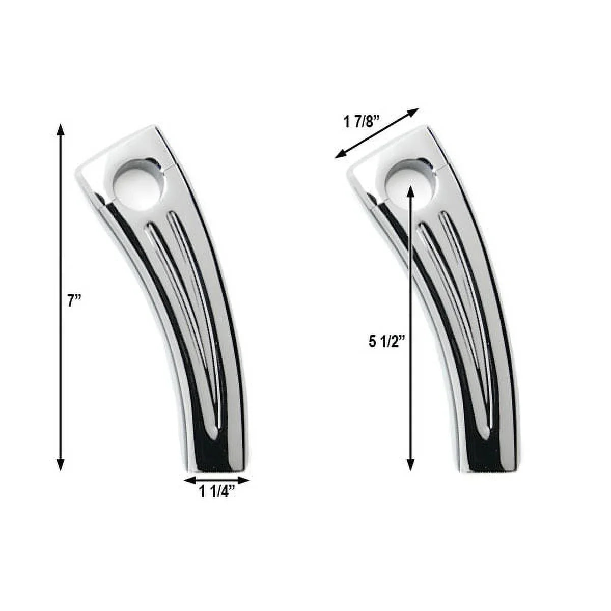 Krator 5.5" Chrome Motorcycle Handlebar Pullback Riser Compatible with Yamaha TX SizeR CSize YX RD 350 400 500 600 650 750