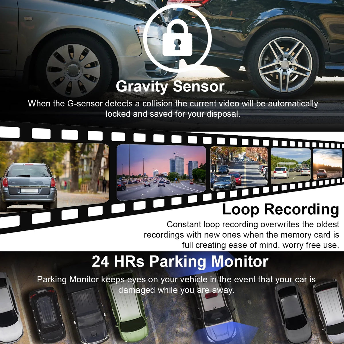 Rexing M1 PRO Dash cam 10" 2K Front and Rear Mirror