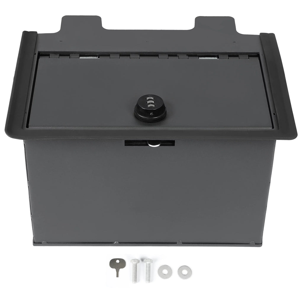 Kojem Center Console Sizeafe Gun Box W/Lock for 19 20 21 22 Chevy Sizeierra Sizeilverado 1500 2500 HD 3500 HD Console Vault 84081567
