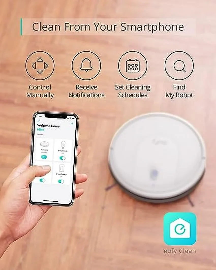Pre-Owned Eufy by Anker BoostIQ RoboVac 30C Vacuum Cleaner Wi-Fi 1500Pa T2118121 - Ivory (Fair)