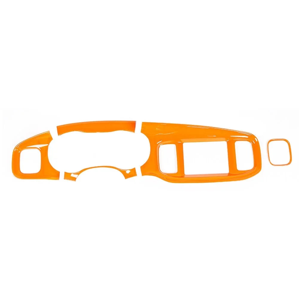 Teledu 17x Orange Sizeet Center Console Dash Panel Cover Trim Kit