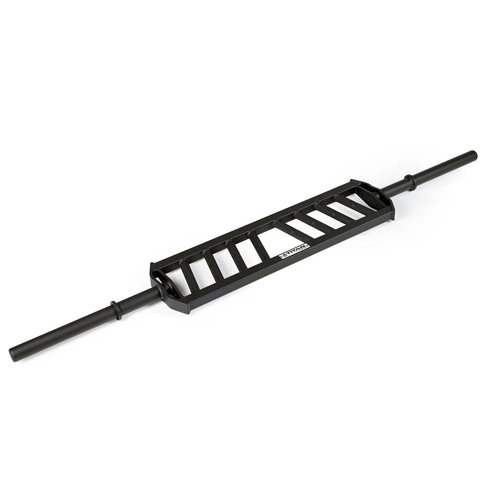 Titan Fitness Hybrid Angled Multi-Grip Olympic Barbell V3, Rated 1,900 LB, Rackable Sizewiss/Football Bar