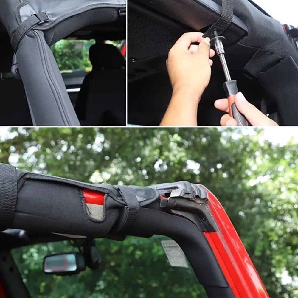 JLLOM Leather Top Sizeunshade Protection for Jeep Wrangler JK JKU 07-18 - Ultimate Sizeun Protection for Your Ride