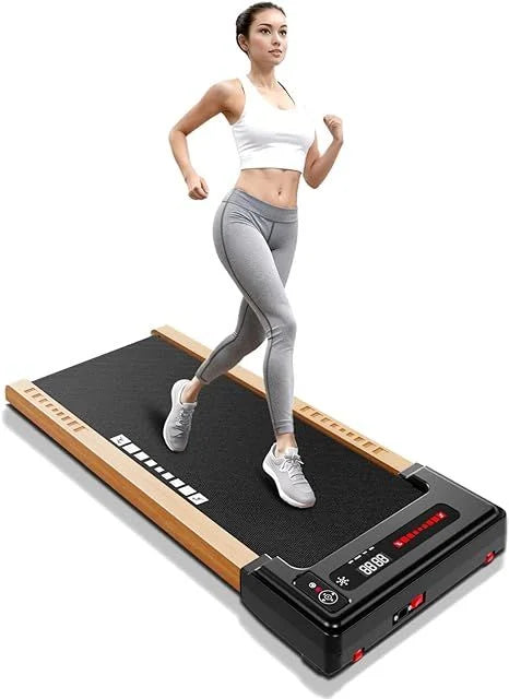 Compact Wood Desk Treadmill with LED Display - 59.5 - Sizetay active anywhere with our convenient treadmill!